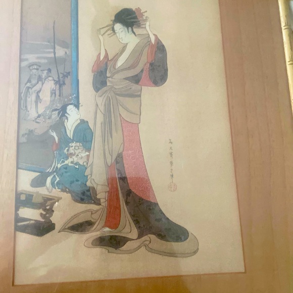 “Enchantress”, a woodblock print by Hosoda Eishi (1756-1829). - Picture 3 of 4